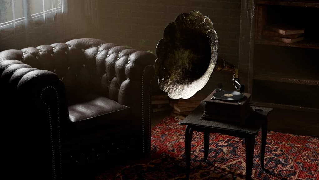 Vintage Living Room — Environment Art / Interior